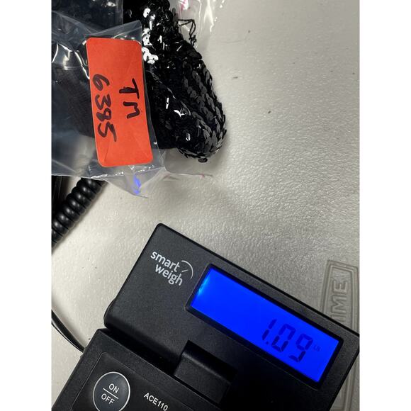 Vintage YSL YVES SAINT LAURENT Sequin Scoop Neck Knit Sweater Black Women's M/L - Picture 9 of 9